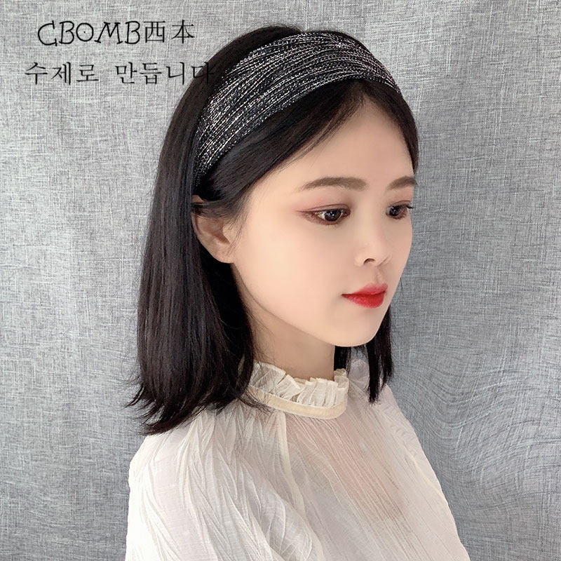 发带夏季薄款韩式发夹宽边遮白发发箍女洗脸发饰