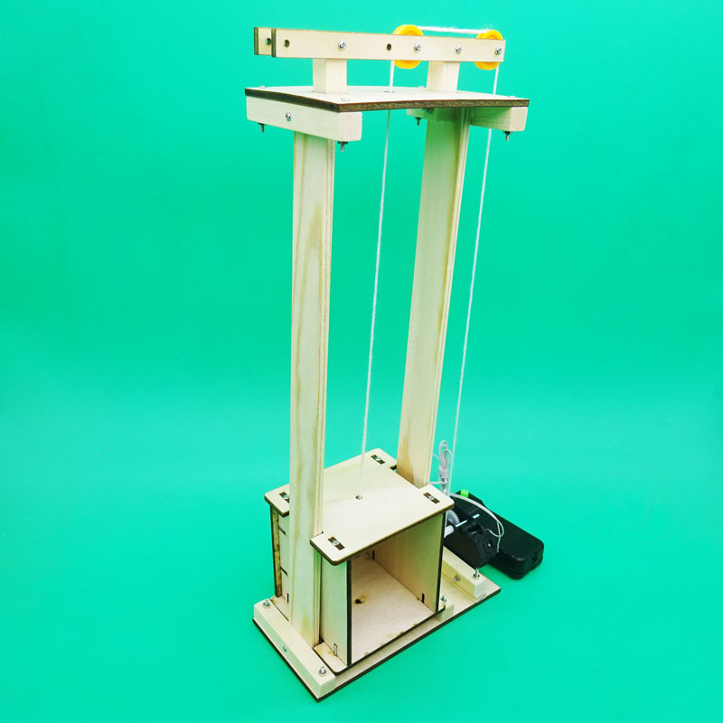 电梯模型手工手工制制作亲子diy材料科学实验小发明其他手工制作