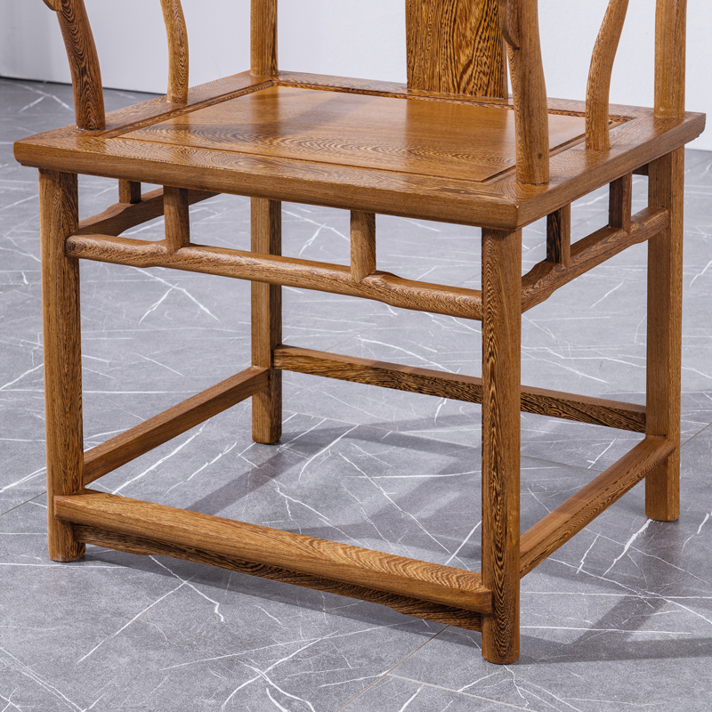 红木家具鸡翅木大号官帽仿古中式实木圈椅圈椅