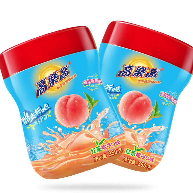 高乐高水果果粉红茶桃子冲饮350g果汁固体饮料冲饮果汁