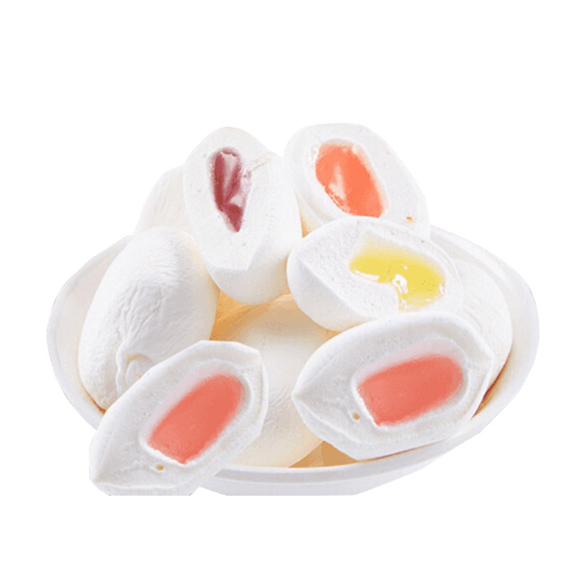 雪丽糍夹心棉花糖500g混合口味散装批发婚庆喜糖果软糖巧克力零食-寻