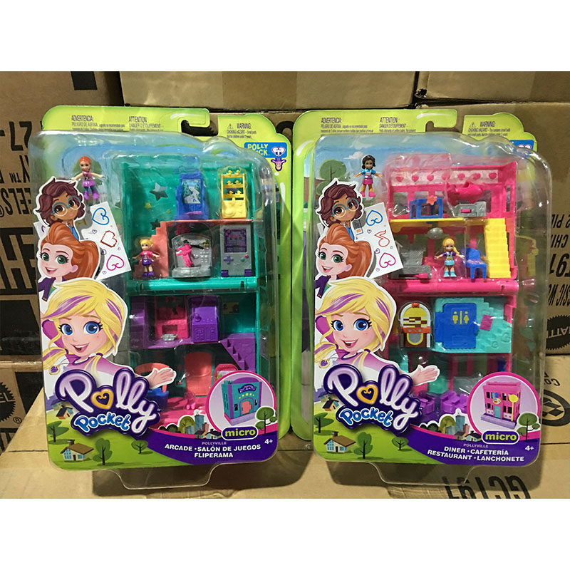 正版pollypocket迷你波莉商店宝盒ggc29过家家女孩娃娃