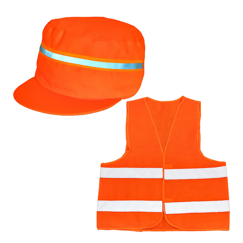 环卫反光安全公路清洁保洁工作黄色帽子环卫工帽子