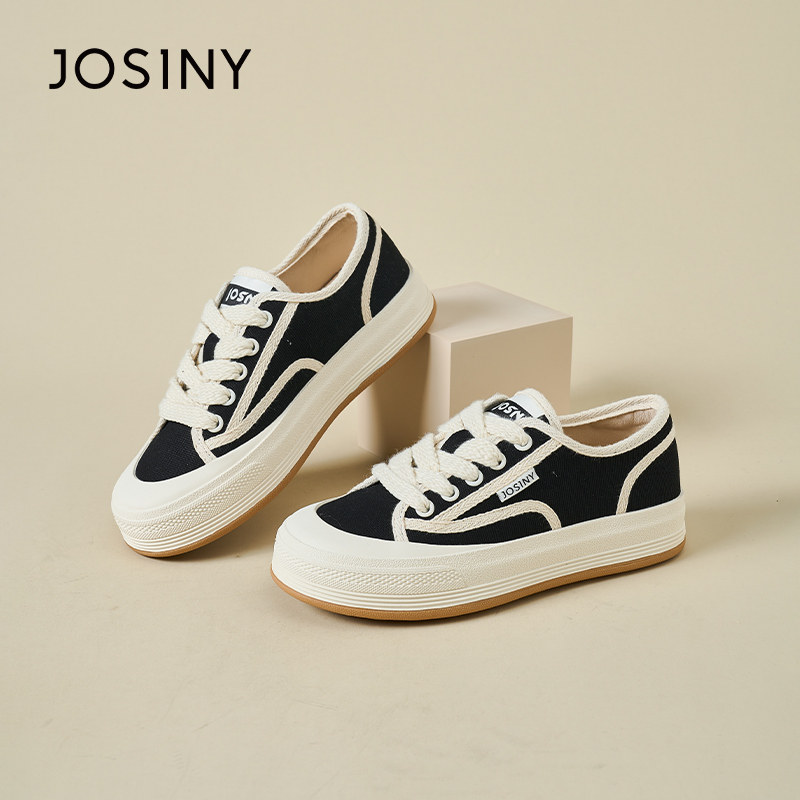 卓诗尼美式板鞋女2022年秋季新款低帮复古港风单鞋学生运动帆布鞋