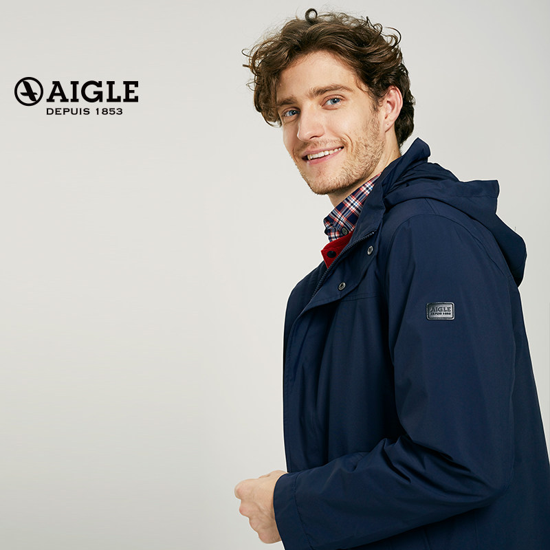 法国aigle艾高arvin男款goretex防水防风透汽夹克冲锋衣