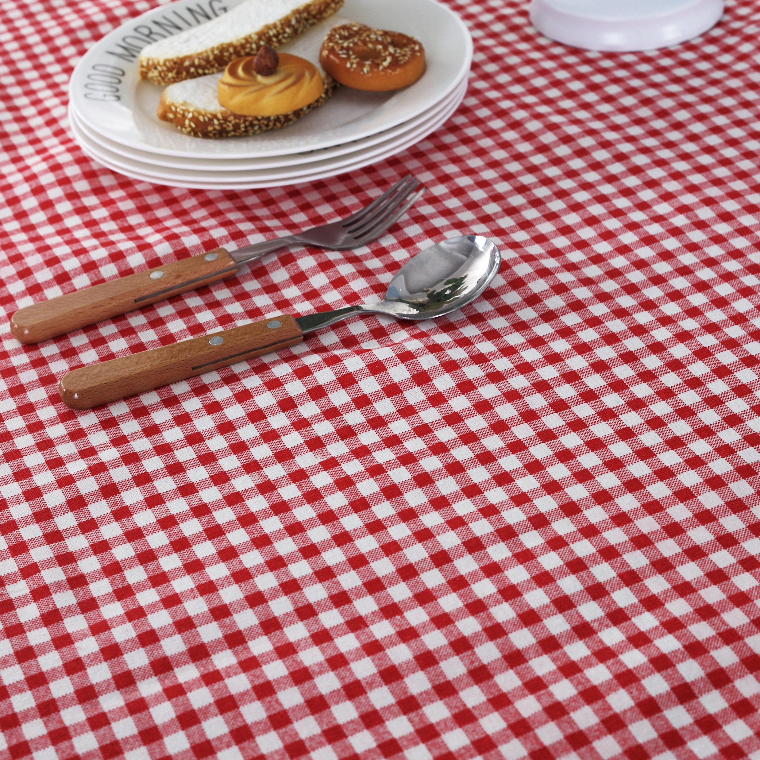 桌布桌子格子巾小多用布多用茶几韩式布艺布餐桌布