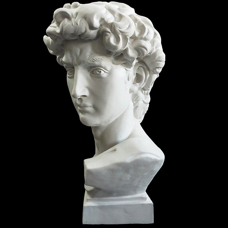 石膏大卫雕像雕塑装饰摆件美术教具素描头像石膏像