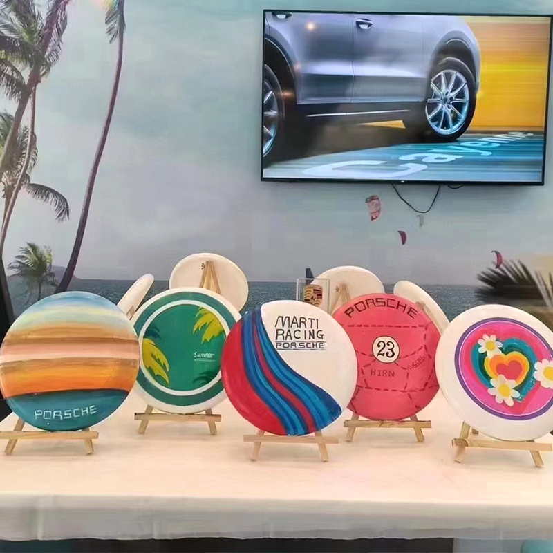 飞盘儿童diy彩绘材料幼儿园空白绘画涂鸦户外飞盘