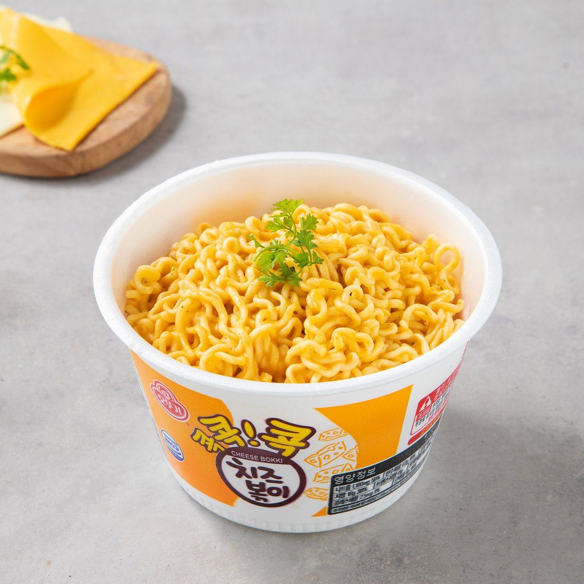 韩国进口方便面不倒翁芝士拉面95g4桶奶酪泡面冲泡方便面