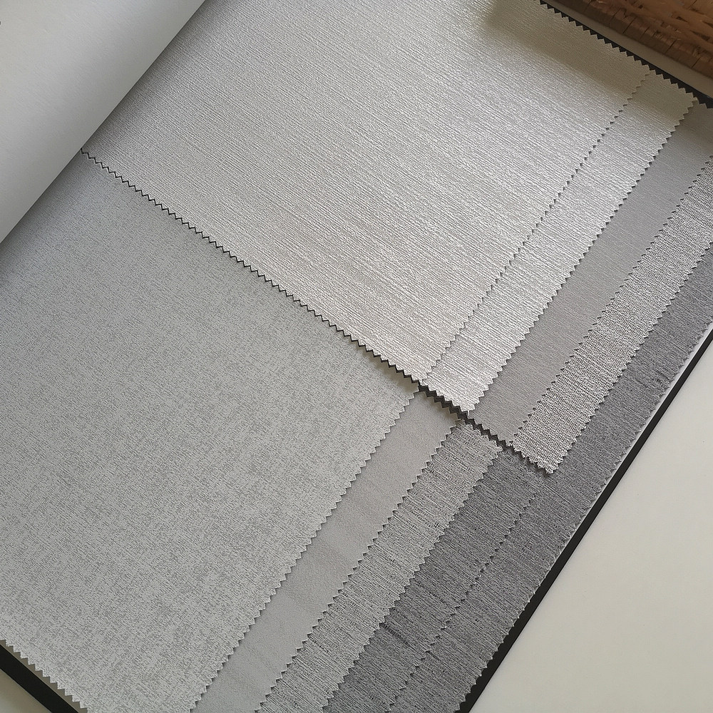 灰色系灰蓝色无缝墙布 现代简约纯色壁布 客厅卧室家用 轻奢1815