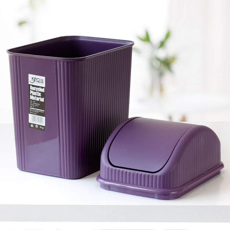 桌面家用带盖个性创意客厅卧室可爱迷你桌上塑料翻盖简约小垃圾桶