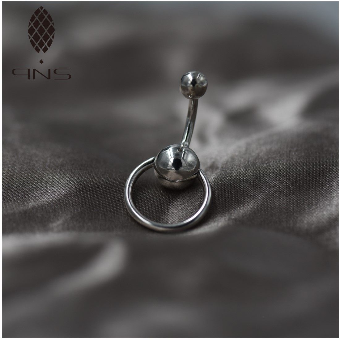 肚脐纯银过敏养脐洞脐钉脐环环肚欧美性感韩版女其它首饰