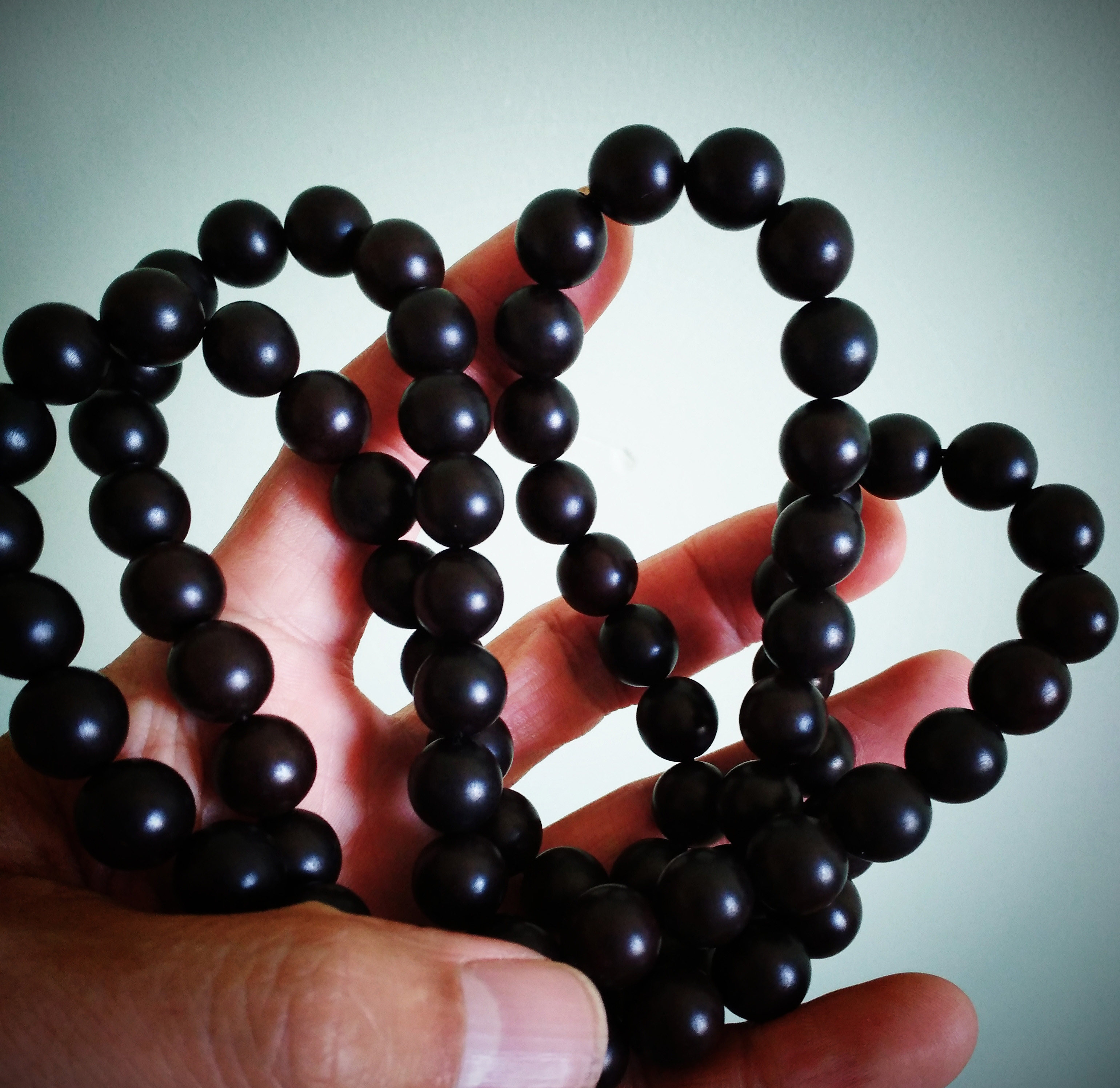 雷击枣木手念珠雷劈木法珠木珠子吉祥用品佛珠