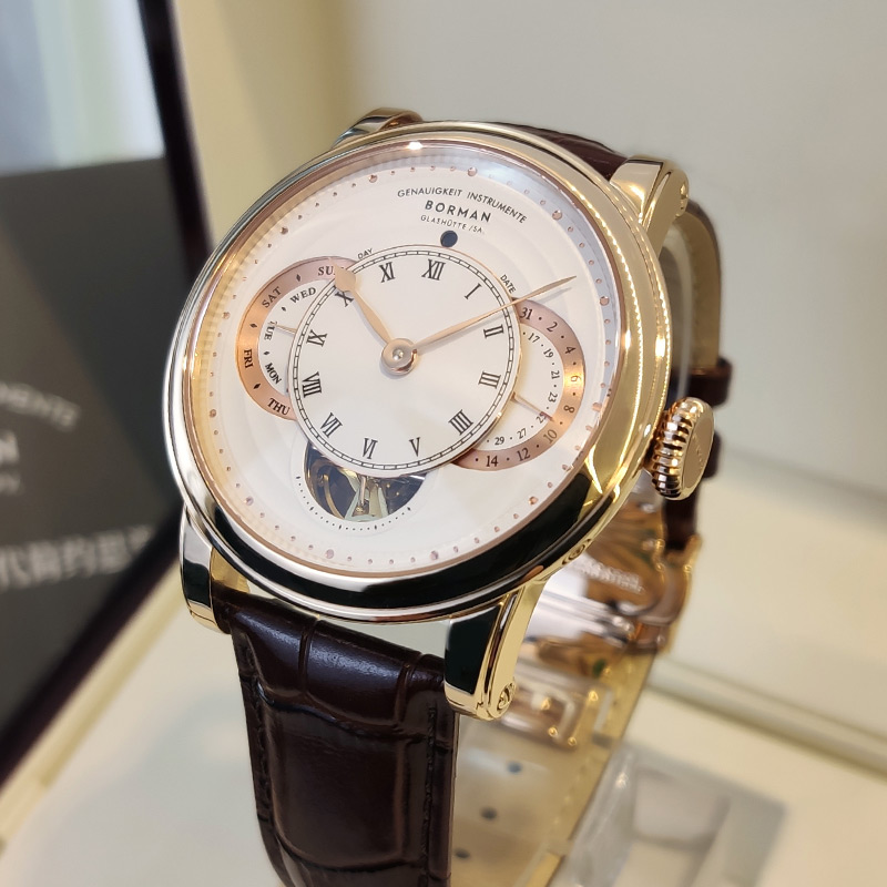 borman柏曼正品机械表男士手表2022新款全自动防水镂空皮带大表盘