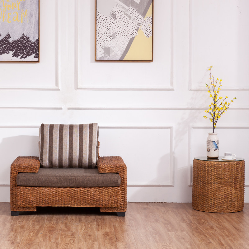 沙发感享组合客厅阳光房转角整装藤艺简约现代藤
