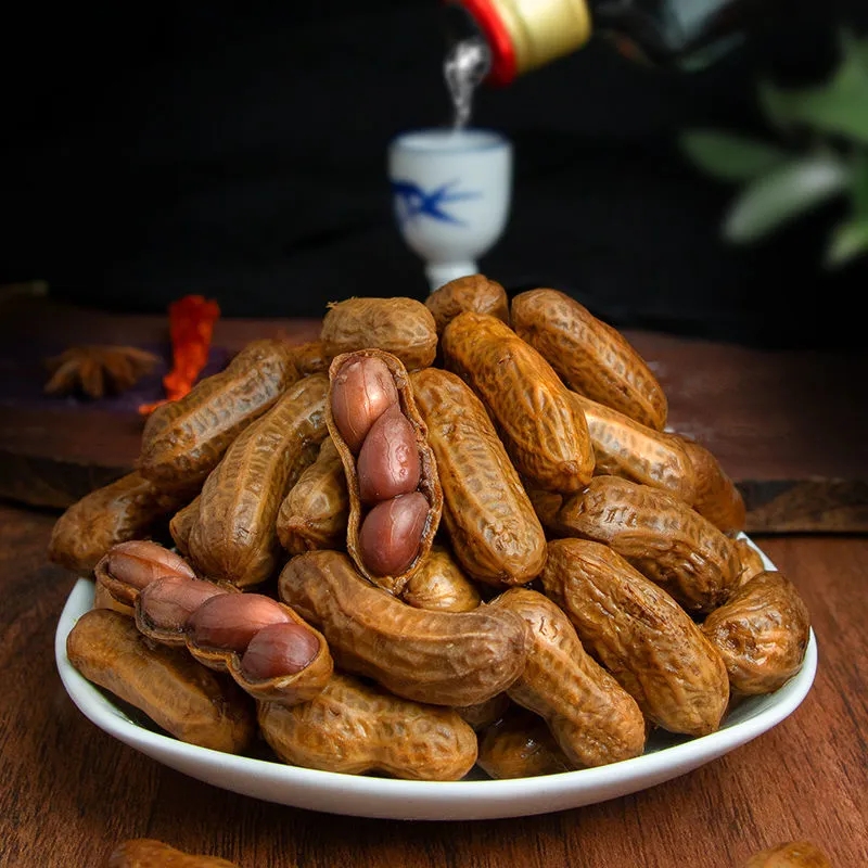 花生李老头生煮湿卤夜宵烧烤速食香辣小吃卤水花生