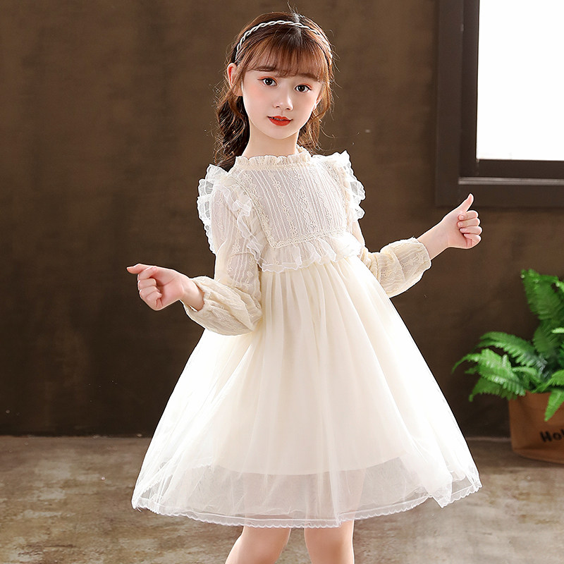 女童连衣裙春装2022新款洋气女孩女孩儿儿童公主连衣裙
