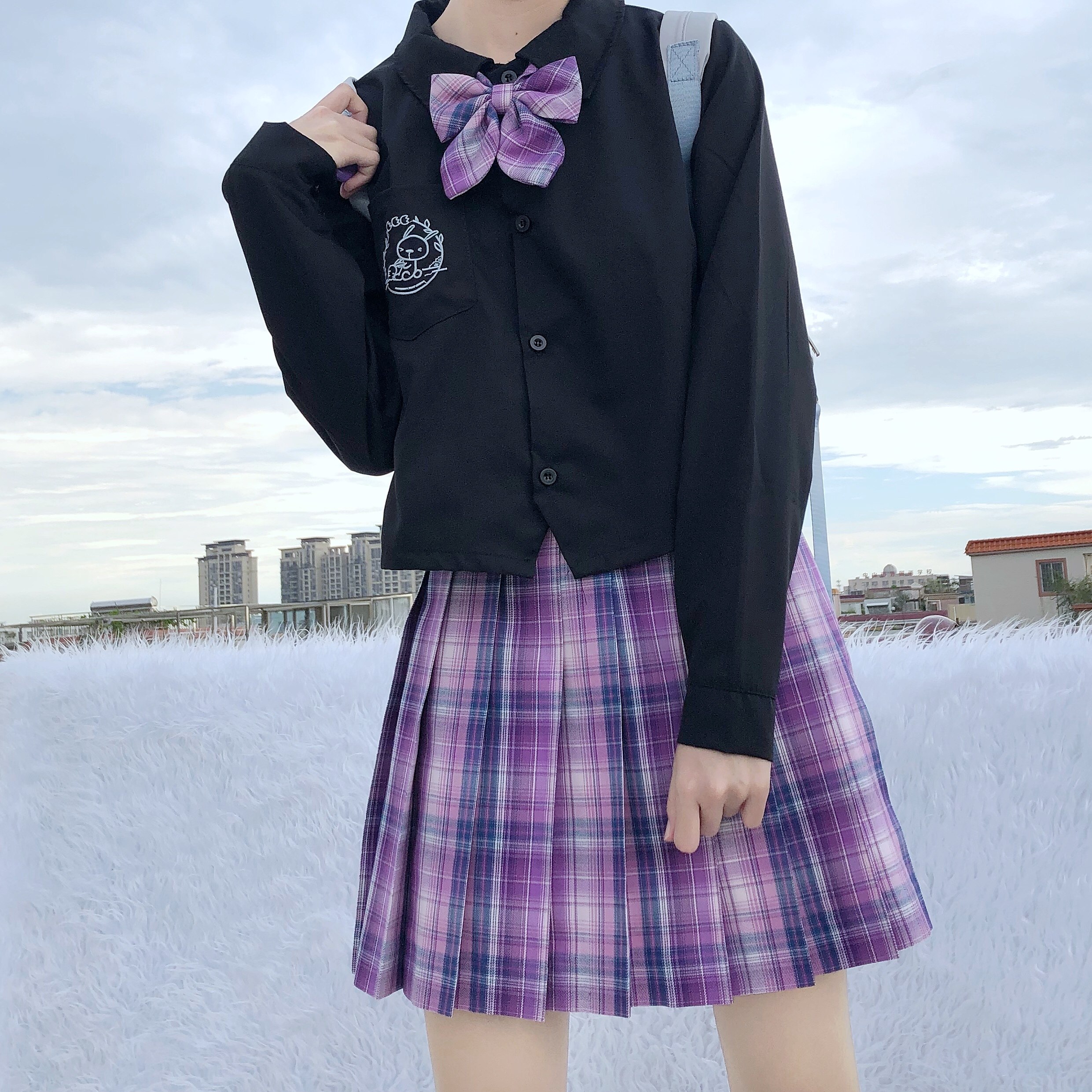 jk现货猫巷不掉原创制服格裙jk