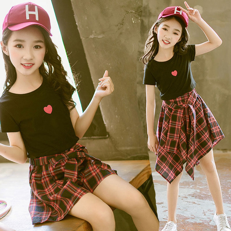 夏季裙子时尚一身衣服短袖童女1米儿童1.4女孩连衣裙