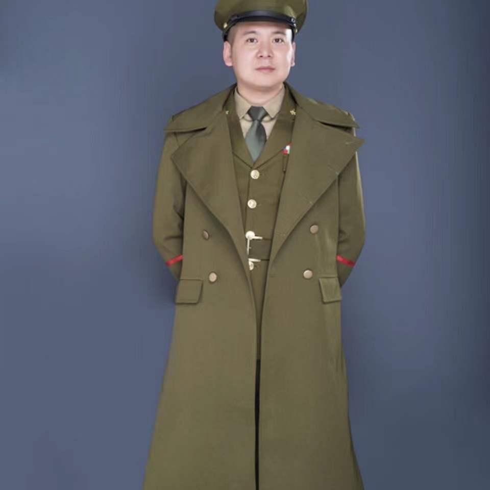 服装2022春季披风国军斗篷风衣舞台剧男女军官民族服装