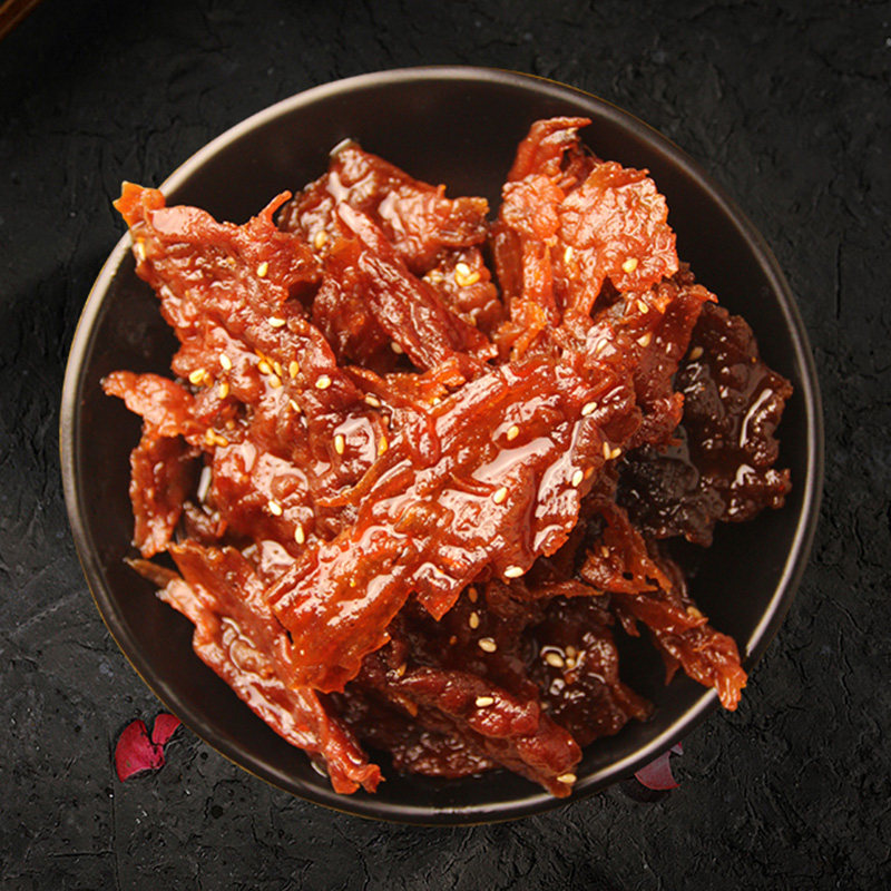 重庆黔江蓬江麻辣牛肉脯 四川特产肉脯零食小吃 手撕牛肉干250g袋