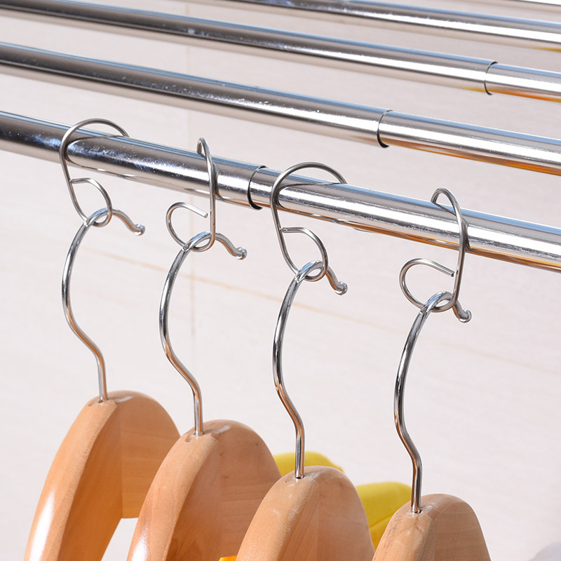 防风不锈钢衣架固定室外强力卡扣晾衣防滑扣晒挂钩