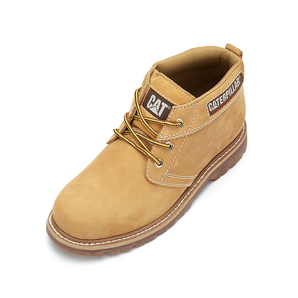 cat卡特春夏款牛皮革黄靴男休闲鞋p721424h3edr28