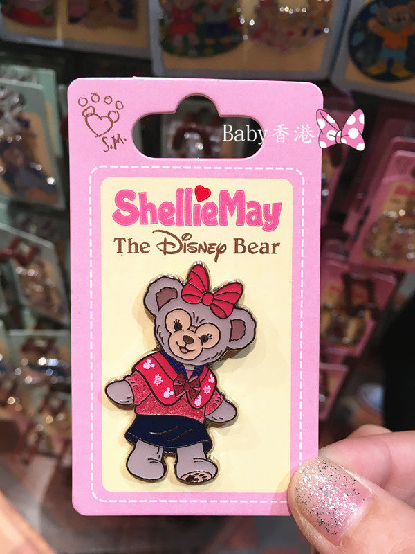 香港迪士尼正品雪梨shelliemay动漫卡通勋章徽章胸针动漫挂件