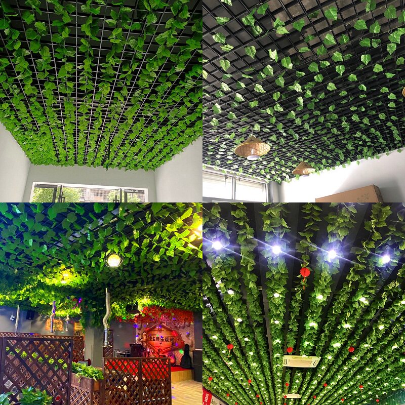 仿真绿植吊顶藤蔓假花爬山虎叶子树叶植物装饰仿真绿植