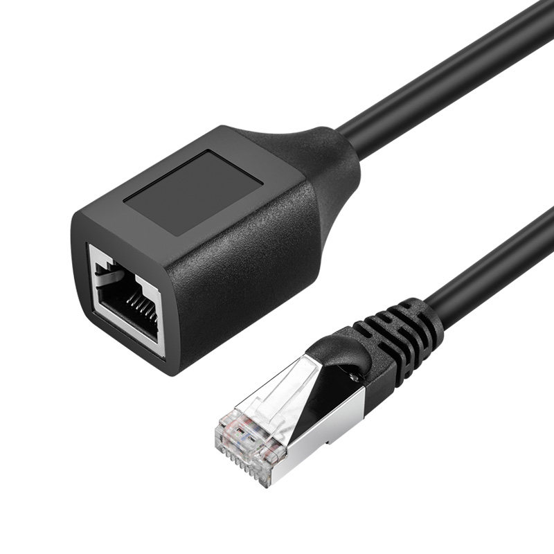 鹏港 网线延长线公对母rj45电脑宽带延长接头5/6类千兆加长连接线