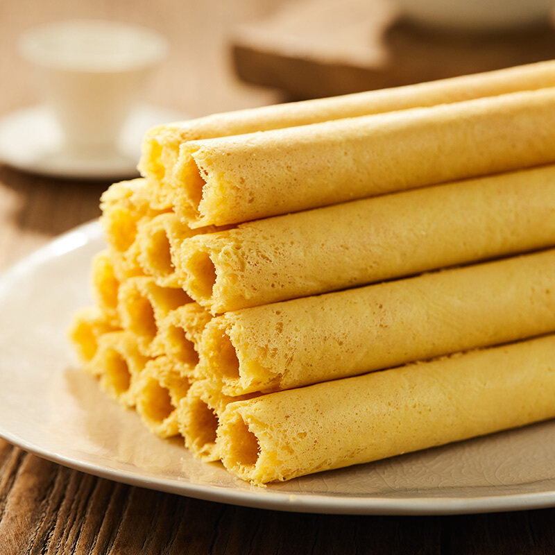 蛋卷康师傅蛋酥卷香浓奶油醇香芝麻麻味384g早餐蛋卷饼干