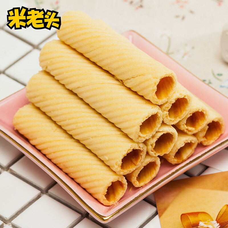 蛋黄米老头香橙椰子150g4包蛋卷饼干下午下午茶蛋卷饼干