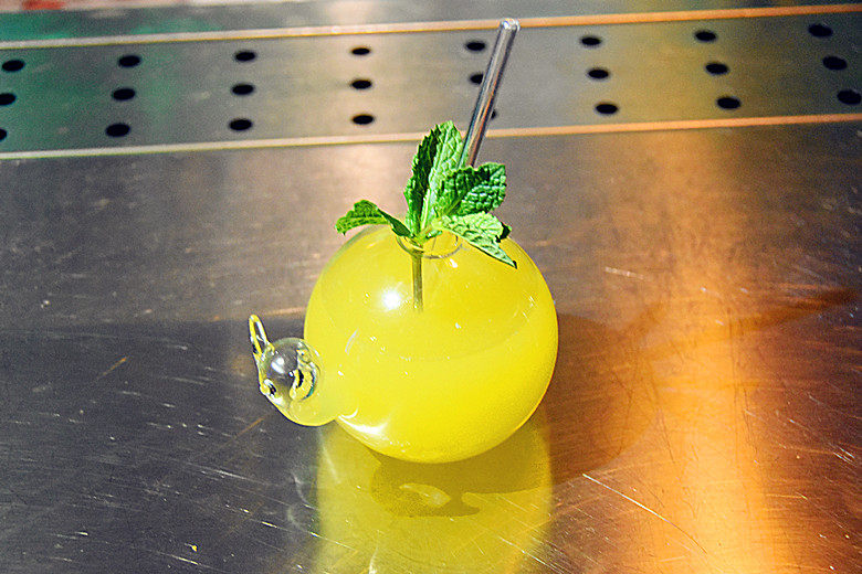 金质酒具网红轻薄创意日式烟熏分子蜗牛鸡尾鸡尾酒杯