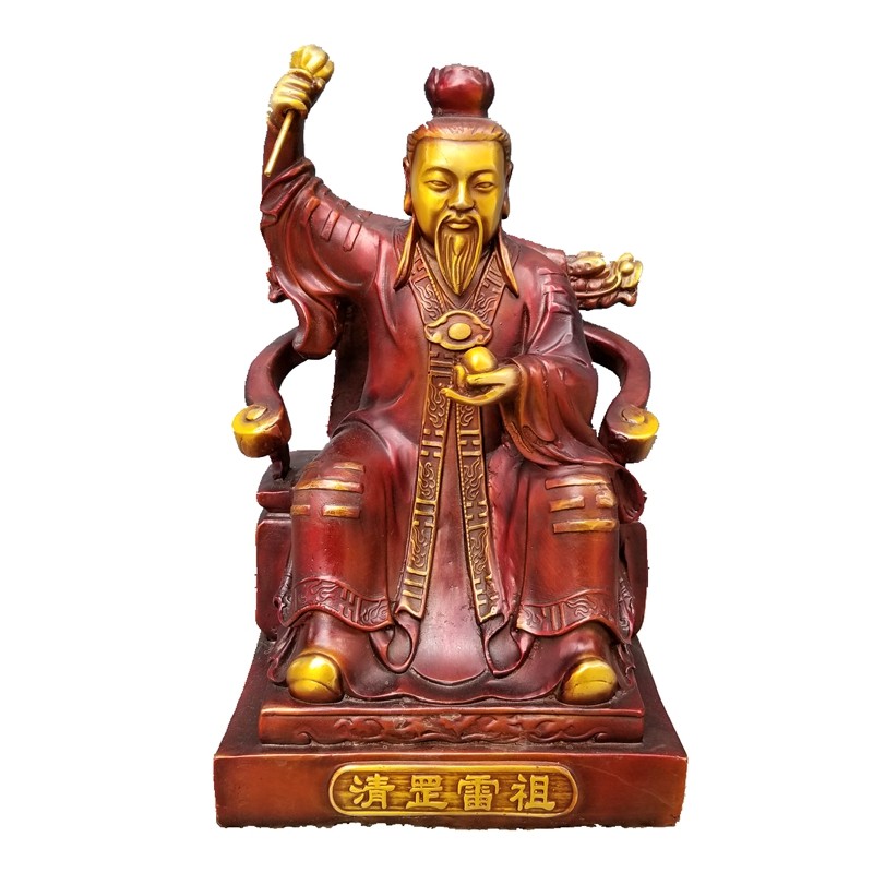 铜清罡雷祖像大号家居九天应元雷声普化天尊摆件