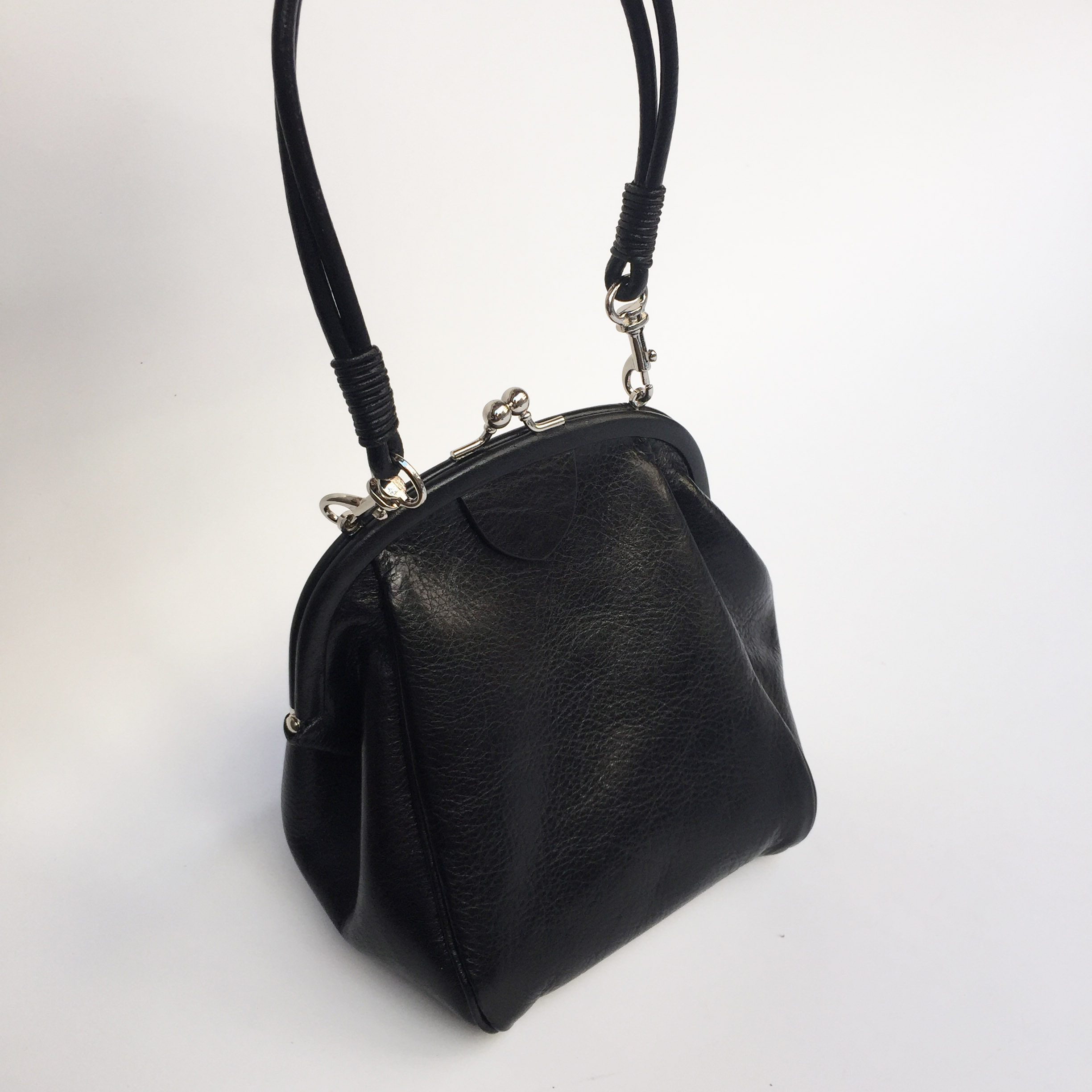 小众油蜡山羊皮手提包2019新款百搭质感时尚精致女士包袋