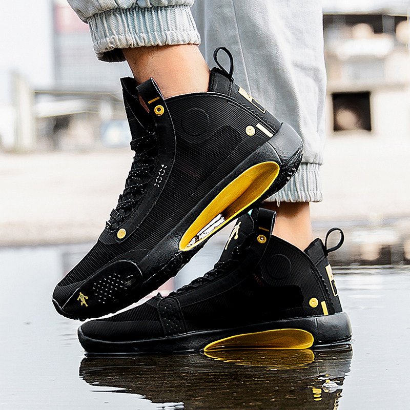 aj34新年球鞋篮球黑猫蓝黑电光冰蓝cny郭艾伦时尚休闲鞋