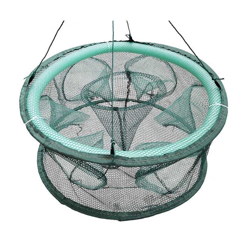 捕鳝笼泥鳅笼水上漂捉黄鳝泥鳅折叠自动定型鳝鱼笼子鱼网圆形-热带渔