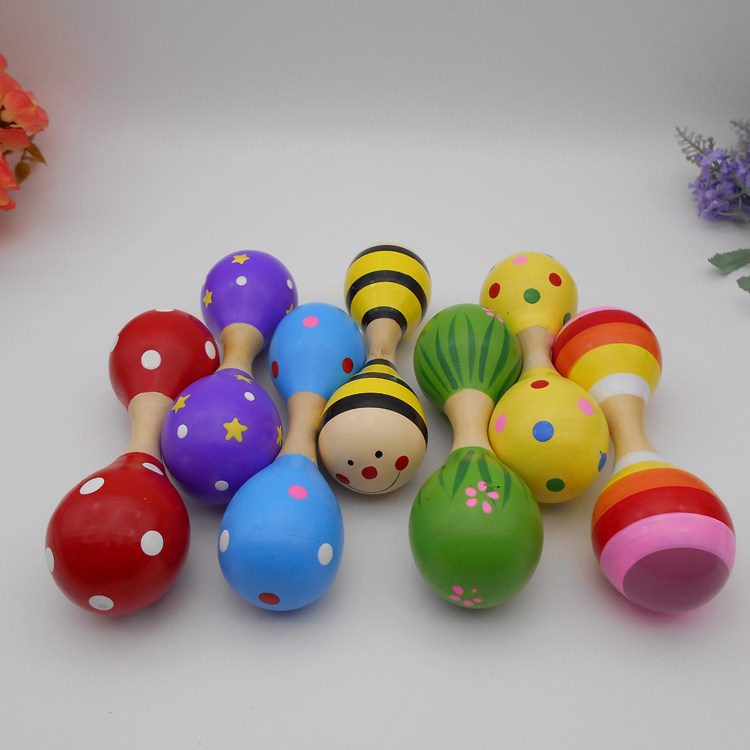 沙锤大号双头木砂小学生乐器奥尔夫儿童打击乐器音乐沙锤