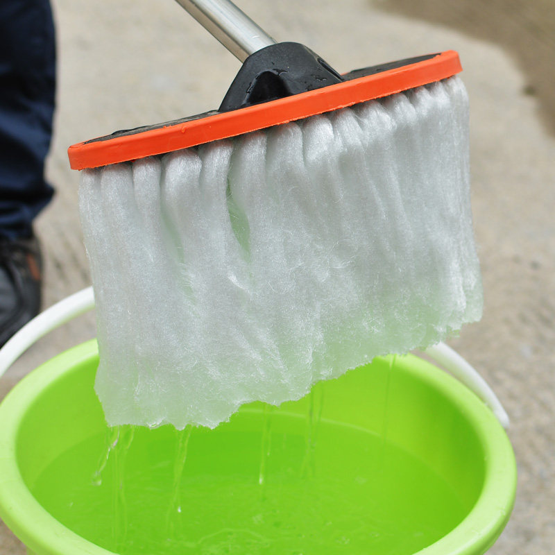 洗车拖把专用纯棉汽车刷车拖把洗车不伤车擦车冼车拖把套装车用