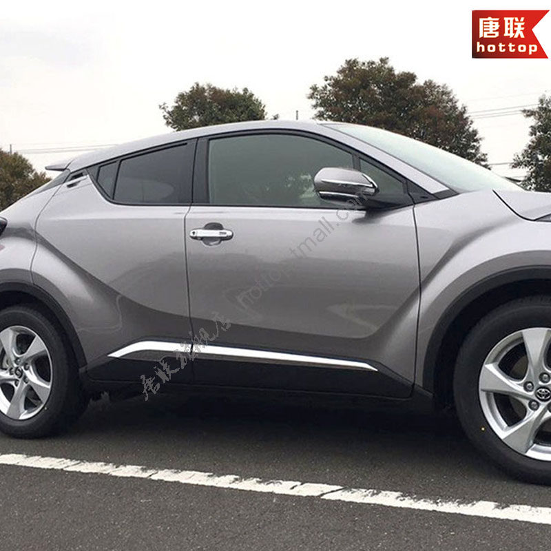 chr适用于18款丰田奕泽车身饰条碳纤装饰侧裙车身