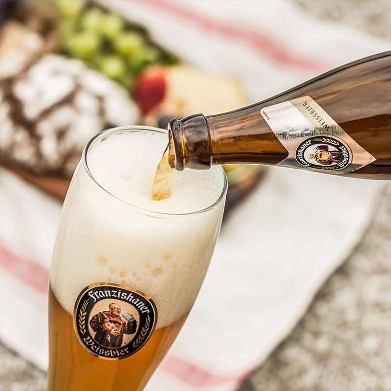 德国范佳乐/教士franziskaner小麦白啤酒500ml*12瓶