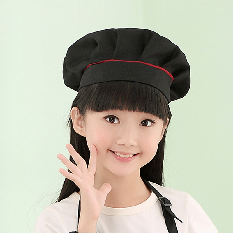 儿童幼儿园画室表演帽子厨师多色可爱爱定制帽子