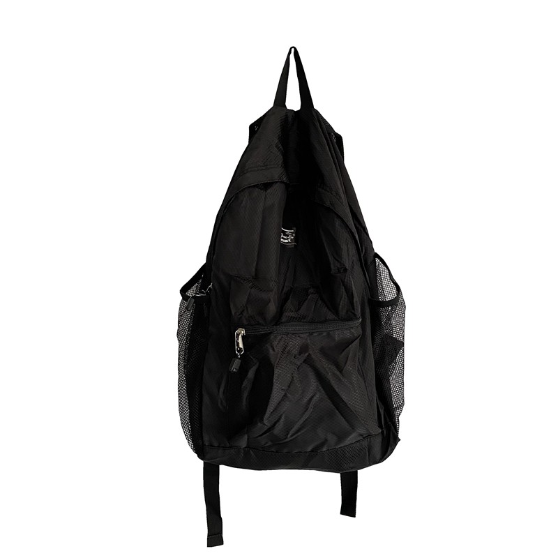 无印风尼龙滑翔伞运动收纳双肩包男女轻薄可折叠纯色双肩背包