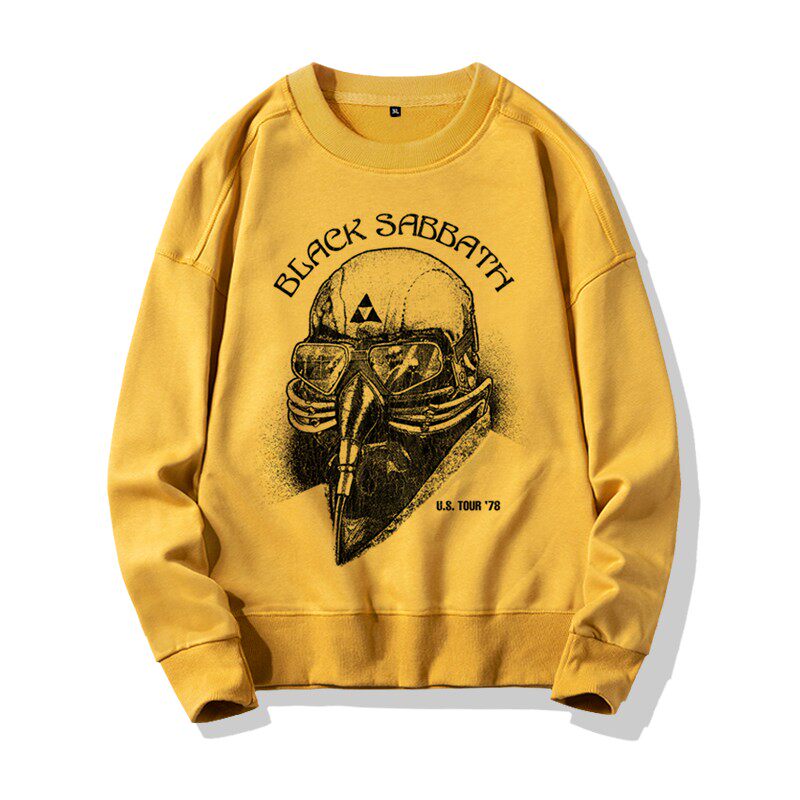 blacksabbath黑色安息摇滚乐队衣服印花圆领长袖无帽卫衣