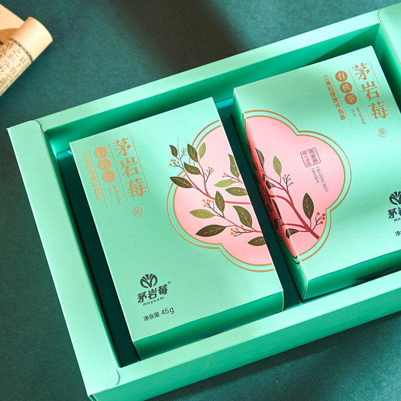 茅岩莓茶张家界特产莓茶正品藤茶植物养身茶时尚三角袋90g