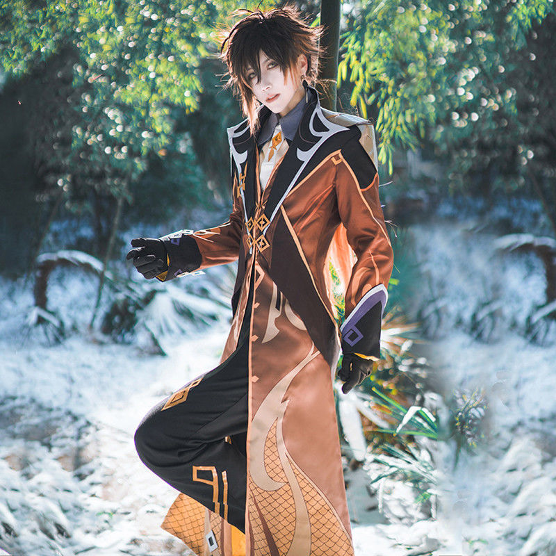 三分忘想原神cos服岩王爷摩拉克斯钟离cospalycosplay