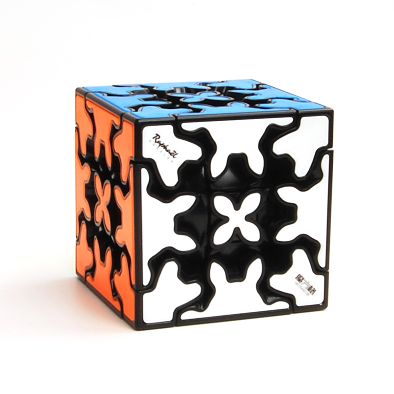 齿轮魔方三阶实色免贴贴纸球形圆柱金字塔异形魔方