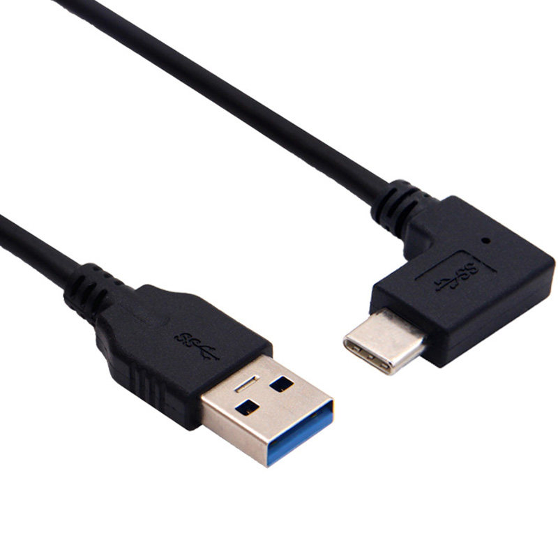 弯头typec充电数据线usb30适用于小米华为荣耀安卓机加长数据线
