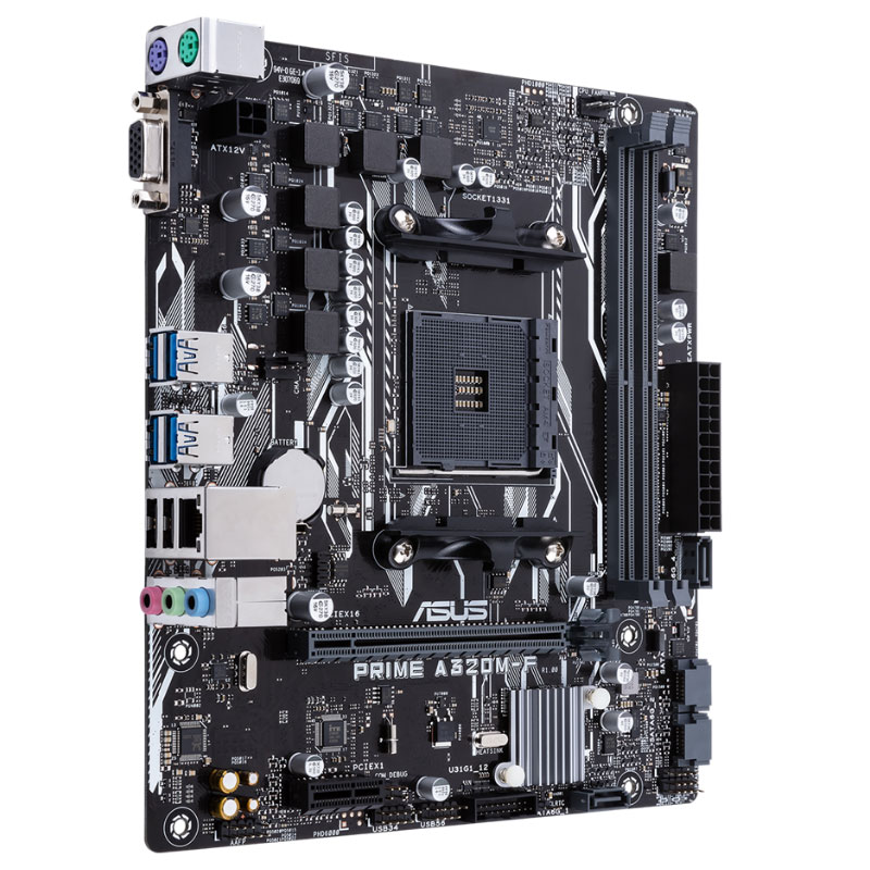 主板华硕asusprimea320m-f支持amd5600x3600xam4主板