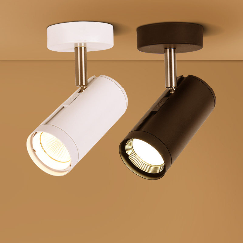 雷士led吸顶式cob射灯明装天花灯轨道灯商用导轨灯服装店灯射灯小